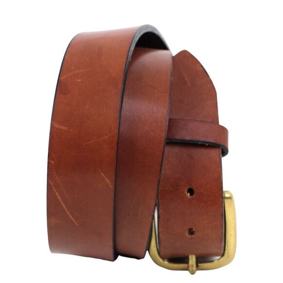 Levi's TAN BROWN GENUINE LEATHER 1 3/8"Wd DRESS CASUAL MEN'S BELT Sz 40/100 (48M - Picture 1 of 12